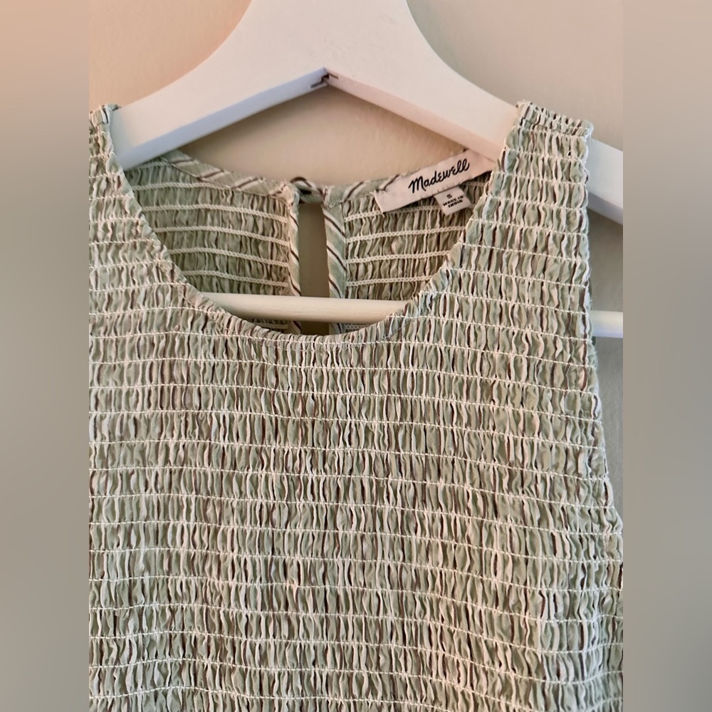 Madewell Light Gray Midi Dress - Picture 6 of 9